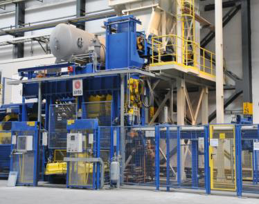 Static pressure molding line